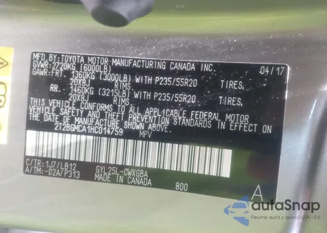 2017 Lexus Rx 450H z USA, uszkodzony, nr VIN 2T2BGMCA1HC014759